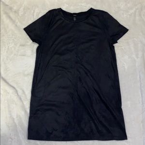 Black Velvet T-Shirt Dress